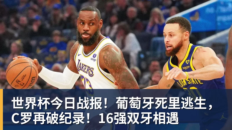 世界杯今日战报！葡萄牙死里逃生，C罗再破纪录！16强双牙相遇